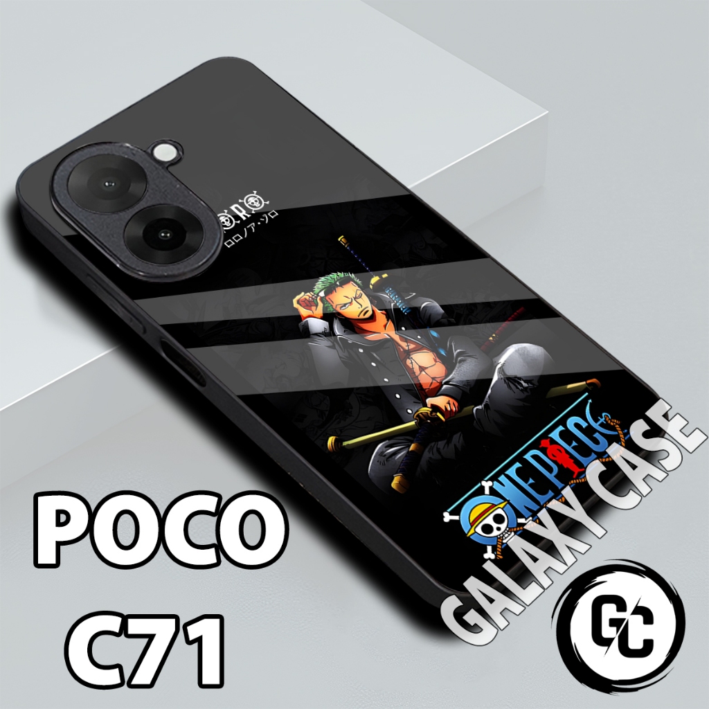Softcase glossy POCO C71/Case POCO C71 Anime/case POCO C71 glitter/casing POCO C71/case hp POCO C71
