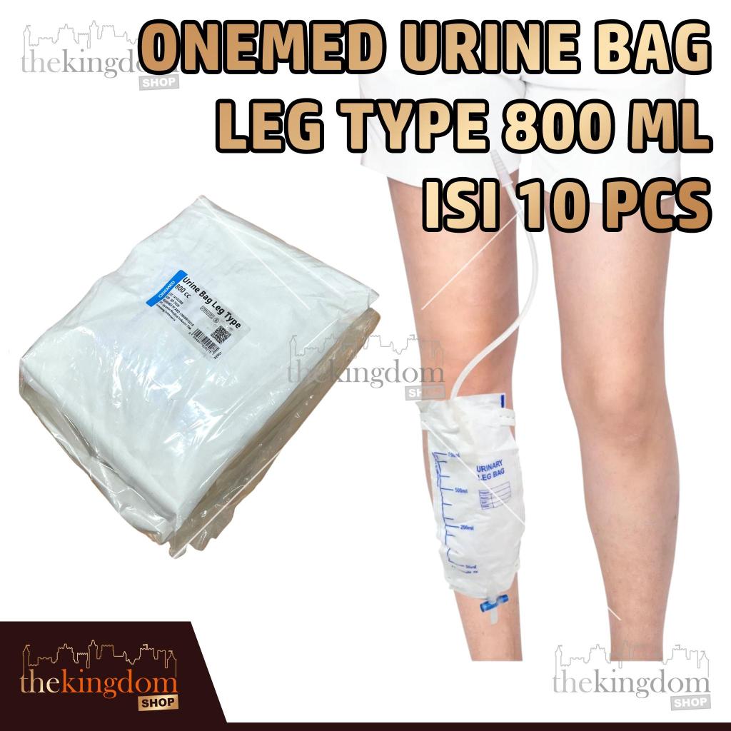 Onemed Urine Bag Leg Type 800ml 800cc Kantong Urinate Urin Pipis Kencing Anti Refluks & Tipe T Steri