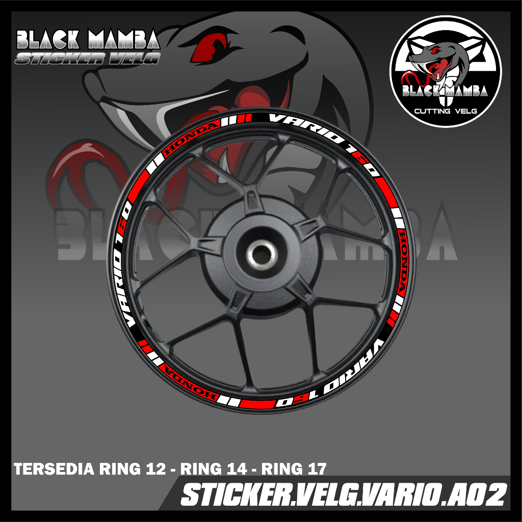 STICKER VELG VARIO- STIKER LIS LIST VARIASI VELG BAN/VELG VARIO A02