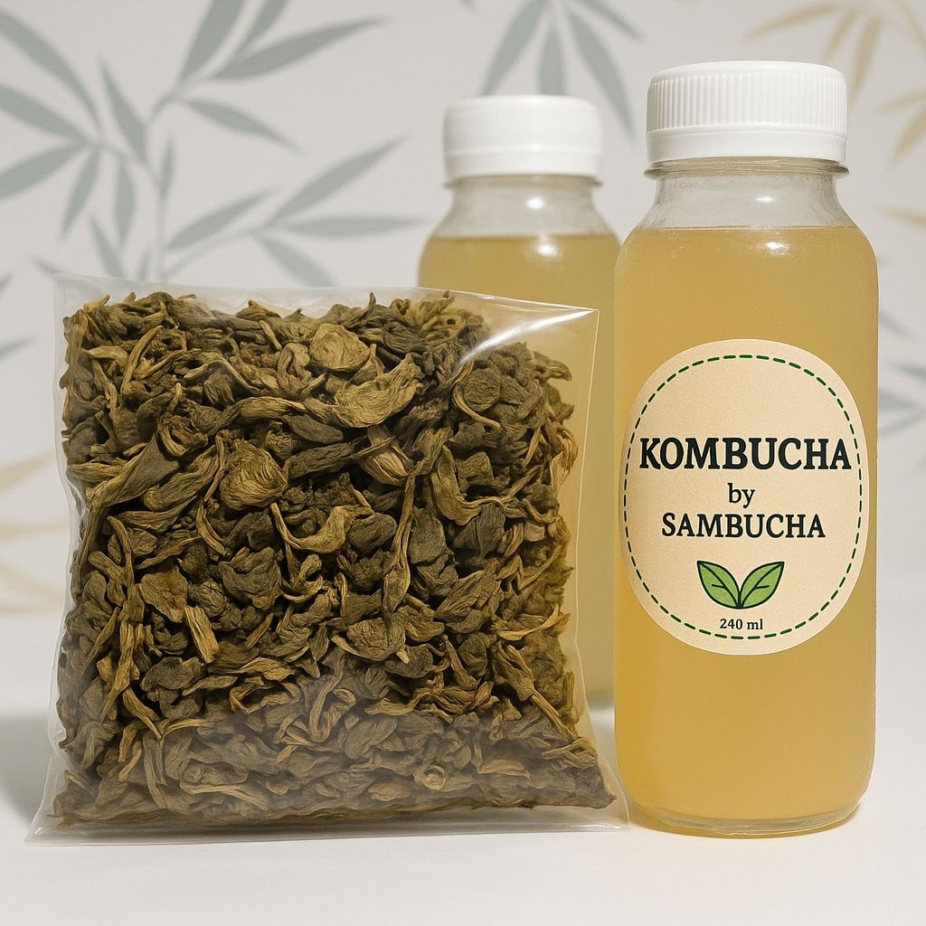 

Teh Khusus Untuk Membuat Kombucha. Berat Bersih 50gr