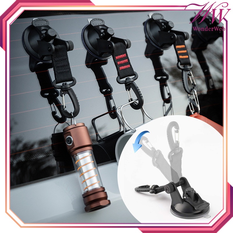 Gantungan Suction Cup Mobil Multifungsi Suction Cup Pengait Tali Awning Flysheet Tenda Mobil Tali Aw