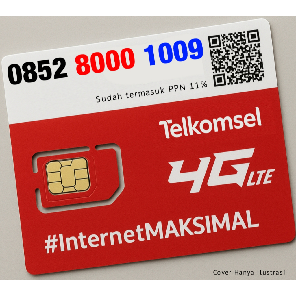 Nomor Cantik Telkomsel Simpati 8 RIBUAN SERIBUAN - 0852 8000 1009