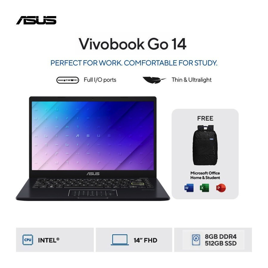 ASUS Vivobook Go 14 E410KA-FHD4851M / E410KA-FHD454 - Star Black [Intel Celeron N4500 / Intel UHD Gr