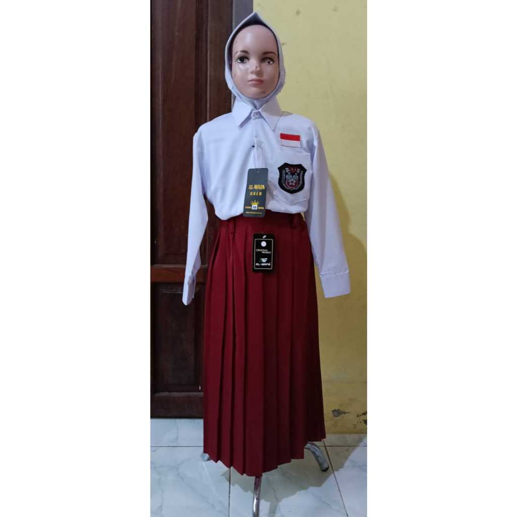 Baju seragam Sekolah Dasar (SD) merah putih al wafa