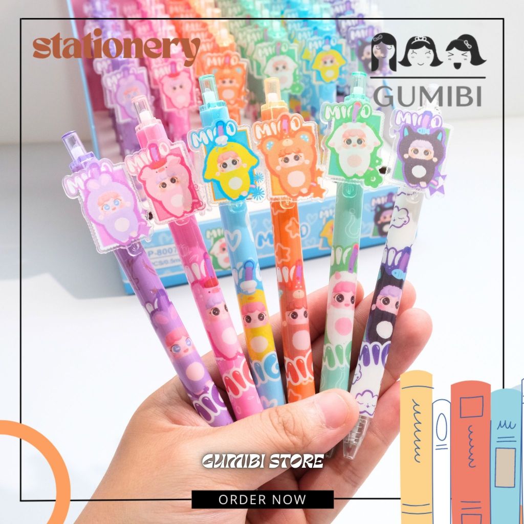 

PULPEN CETEK AKRILIK MIGO PENA PULPEN BOLPEN PEN GEL MEKANIK MIGO BABY THREE PULPEN GEL CETEK LUCU IMUT TERMURAH