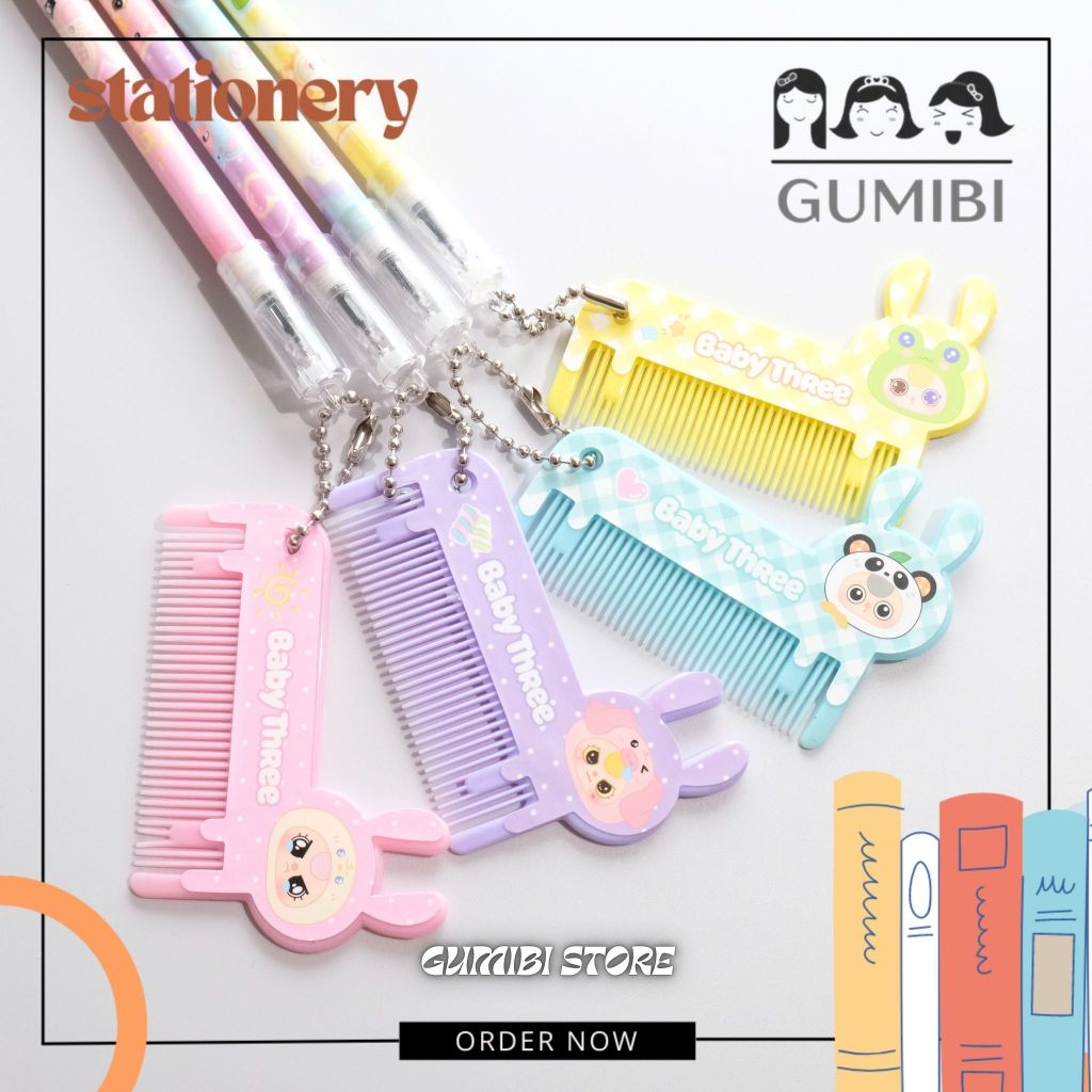 

PULPEN GANTUNGAN SISIR BABY THREE PULPEN GEL LUCU BOLPEN SISIR KARAKTER PULPEN LUCU IMUT GEL PEN ALAT TULIS SEKOLAH TERMURAH ANAK