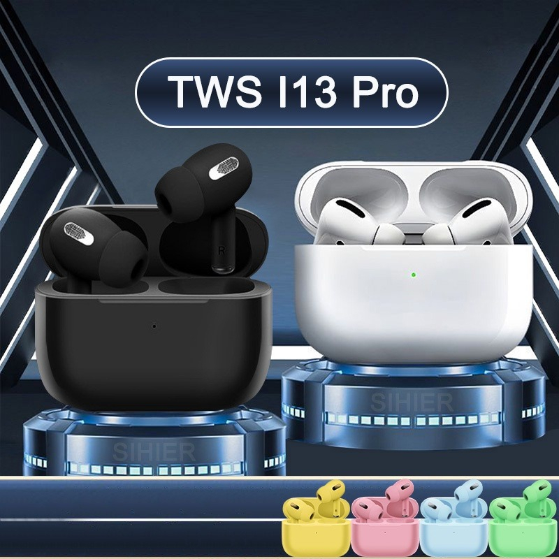 READY HAEDSET TWS I13 Pro Bluetooth Bass 9D HiFi Stereo Sound Earphone Wireless with Microphone Spor