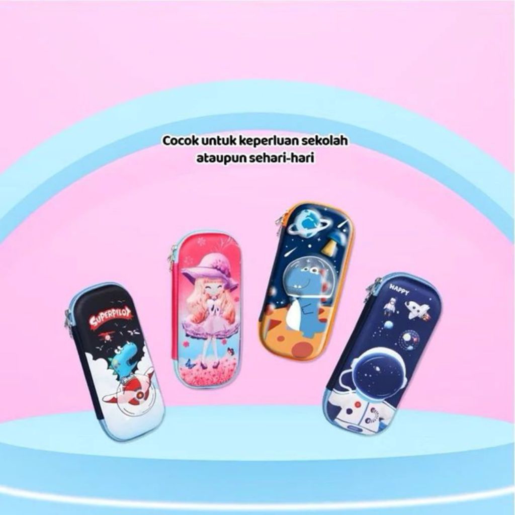 

NP-0061 Kotak pensil aesthetic 3D Tempat pensil anak Waterproof