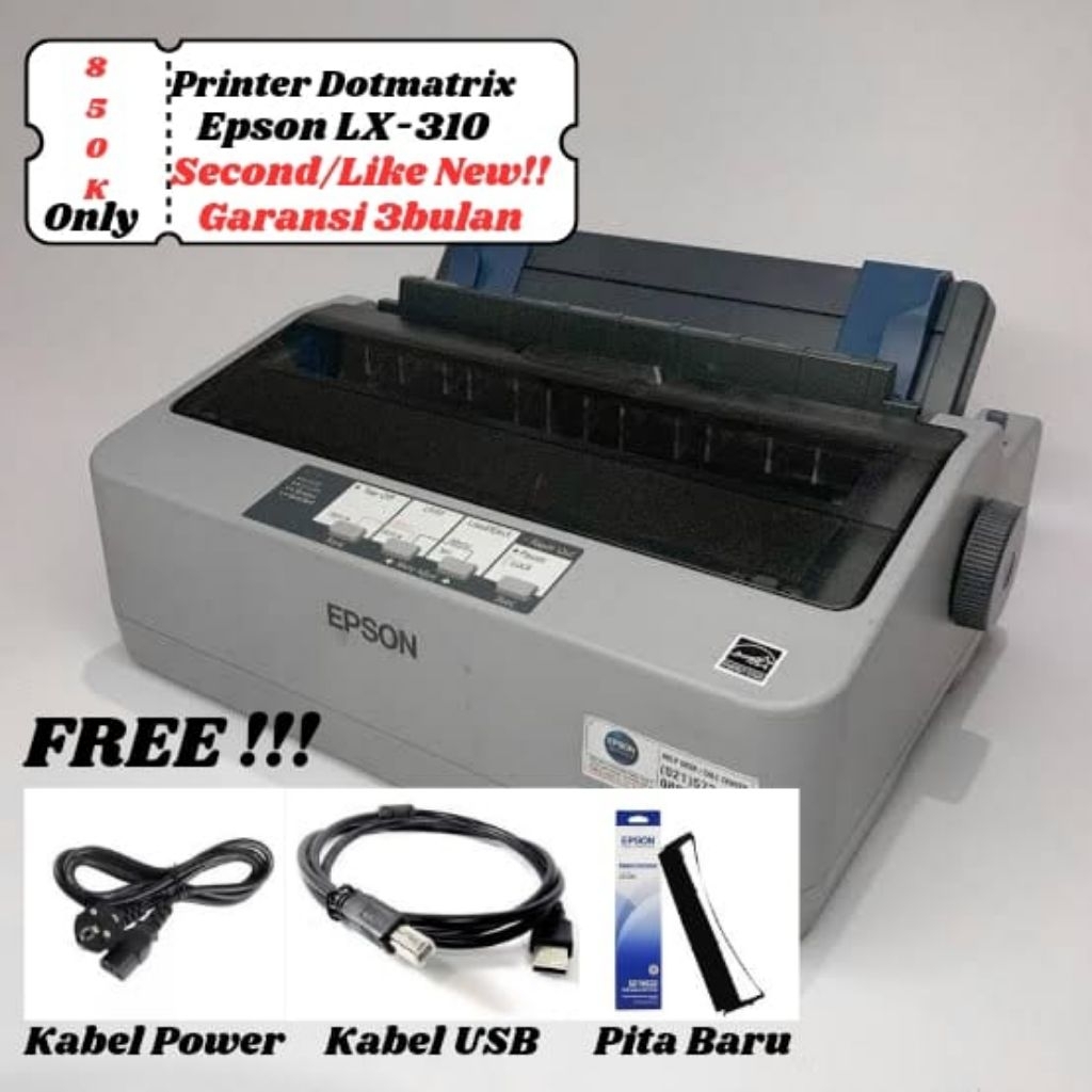 Printer Dot matrix Epson LX-310 Second/Like New