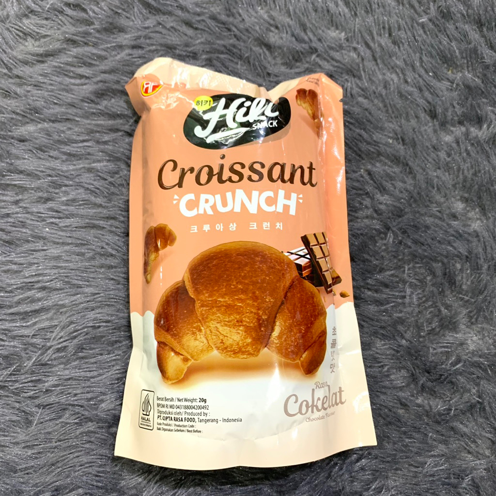 

Hiki Croissant Crunch coklat, keju