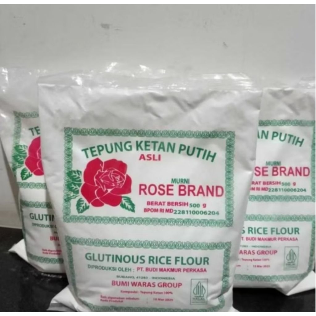 

TEPUNG BERAS KETAN ROSE BRAND 500gr SANGAT TERJANGKAU.