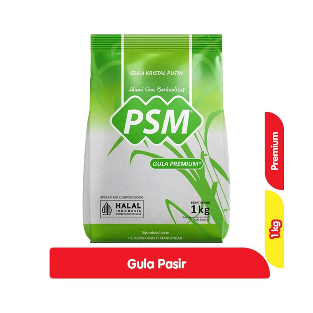 

PSM Gula Pasir Kristal Putih Premium 1kg