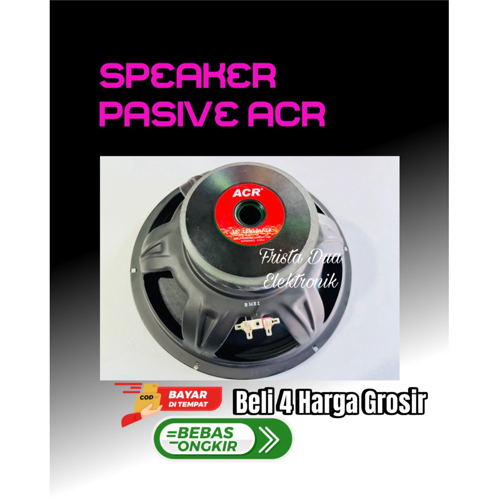 Speaker Speker Spiker 12” Inchi Inch ACR 1230 BLACK FULL RANGE 200 Watt