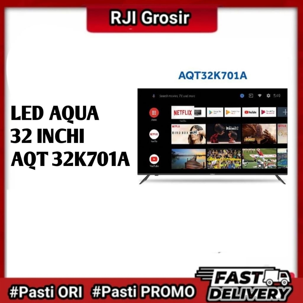 [FREE PAKING KAYU] LED AQUA AQT 32K701A  ANDROID TV/ ANDROID TV AQUA 32 INCH