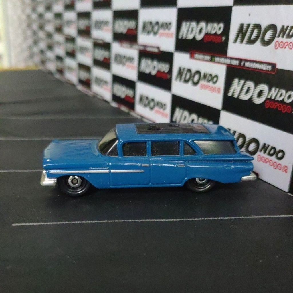 Matchbox '59 Chevy Wagon Blue 2nd Loose - 2018 MBX Road Trip