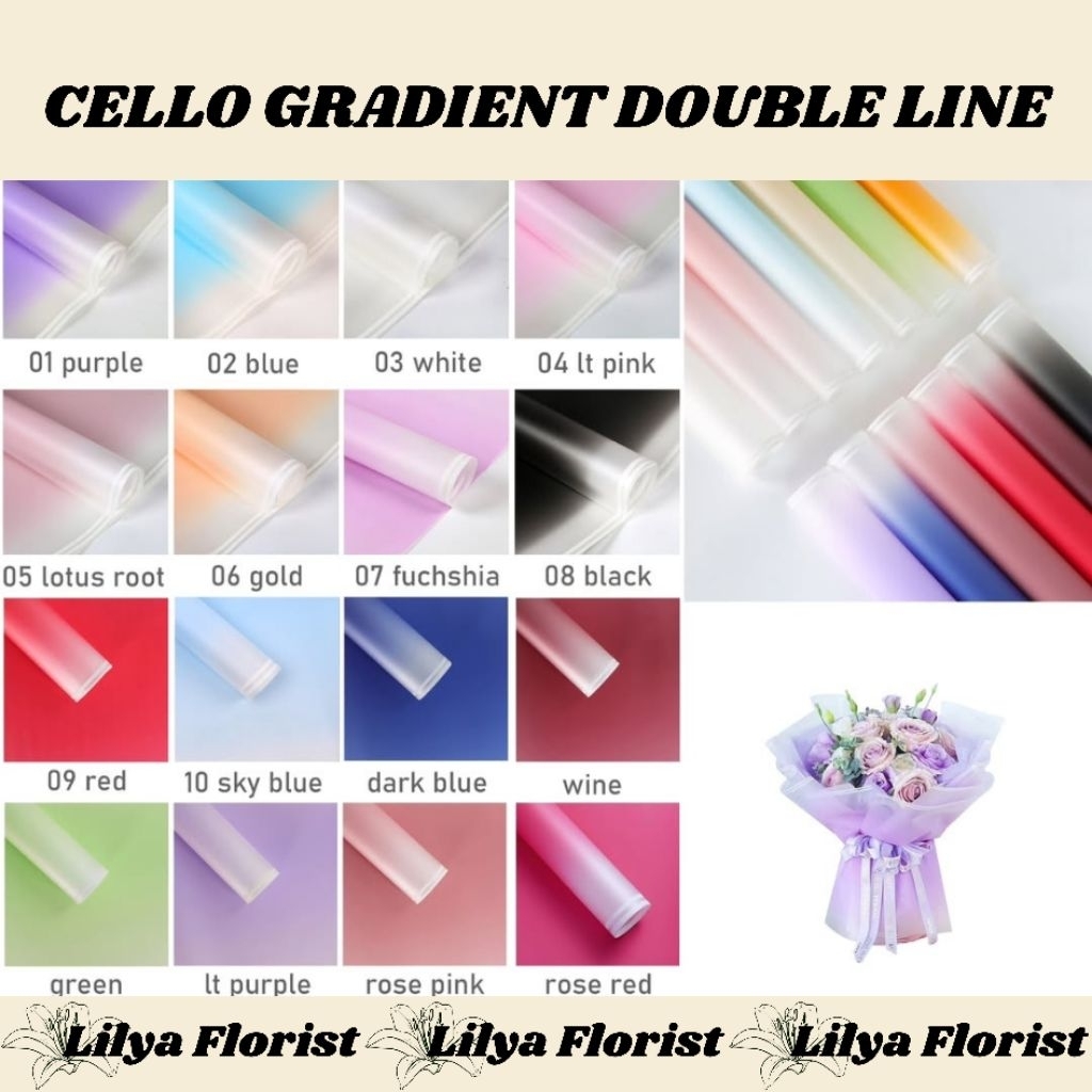

CELLOPHANE GRADIENT DOUBLE LINE