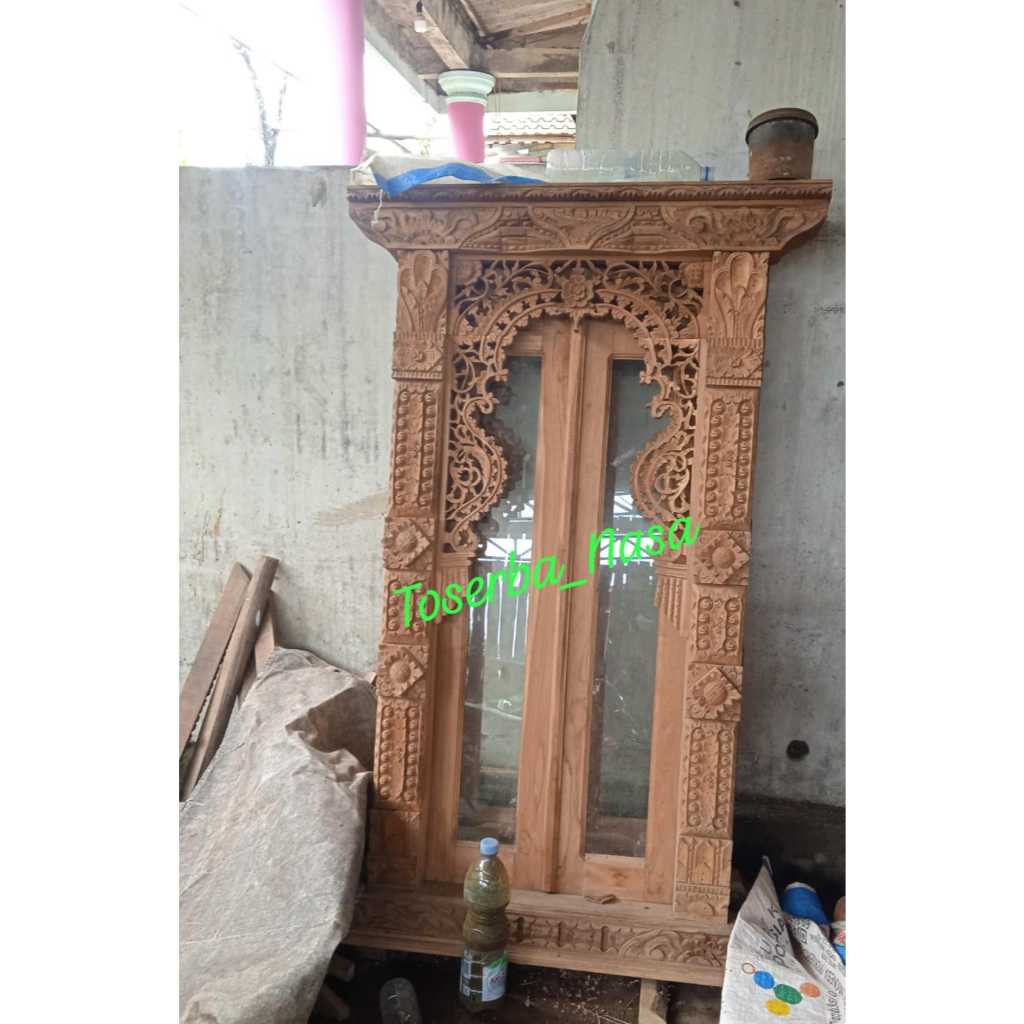 FREE ONGKIR Jendela ukir kayu jati asli furniture jati jepara jendela ukir minimalis