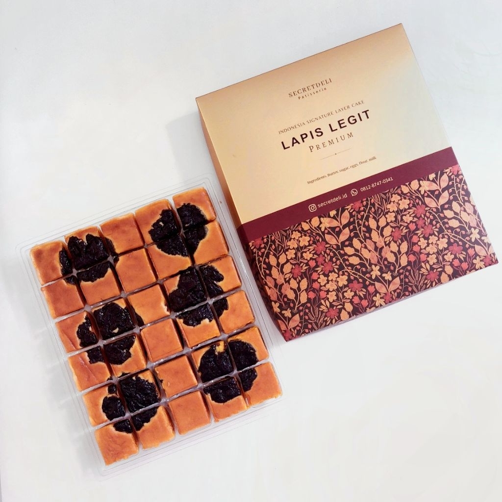 

Lapis legit premium wisman bite size Prunes - Secretdeli