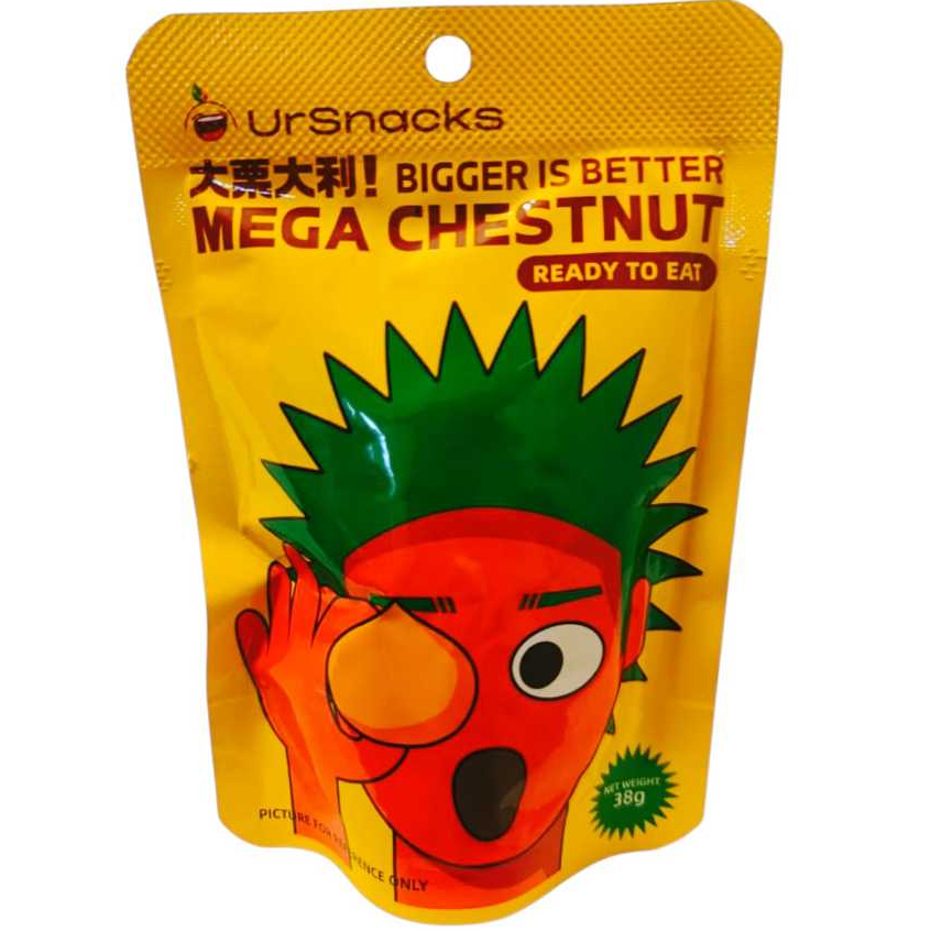 

UrSnacks Mega Chestnut 38g Kacang Kastanye