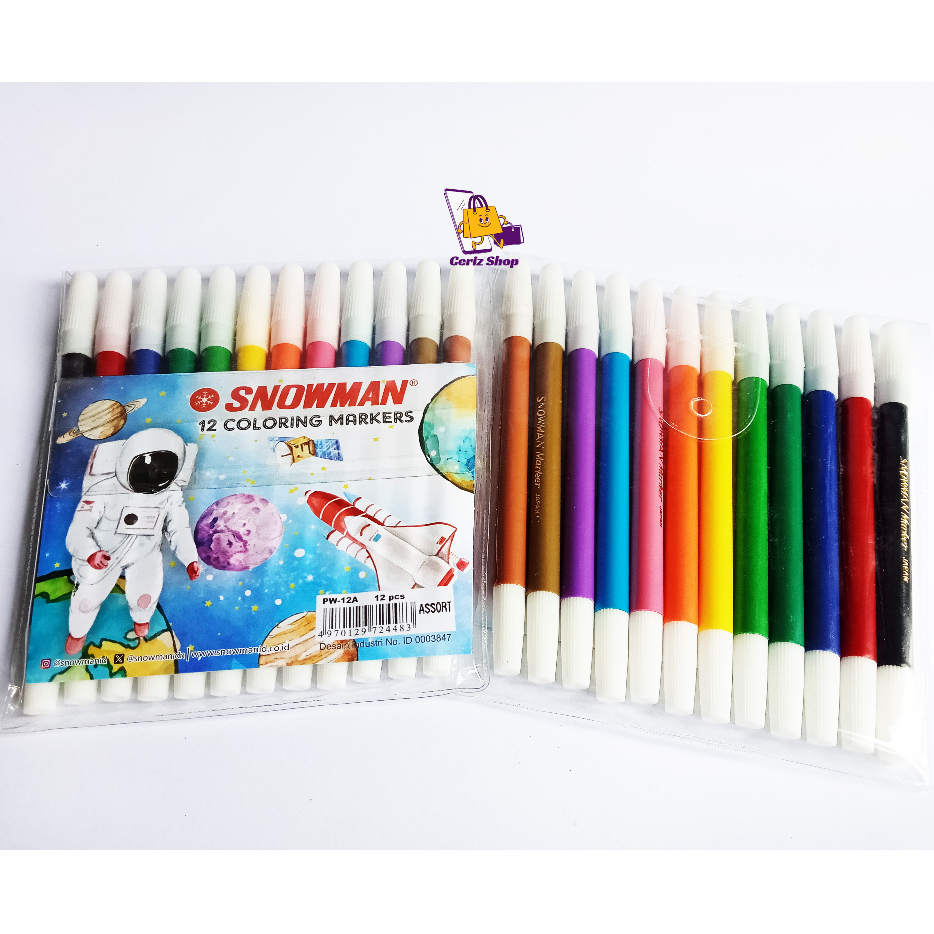 

SNOWMAN Spidol 12 Colouring Marker PW-12A - 12Pcs