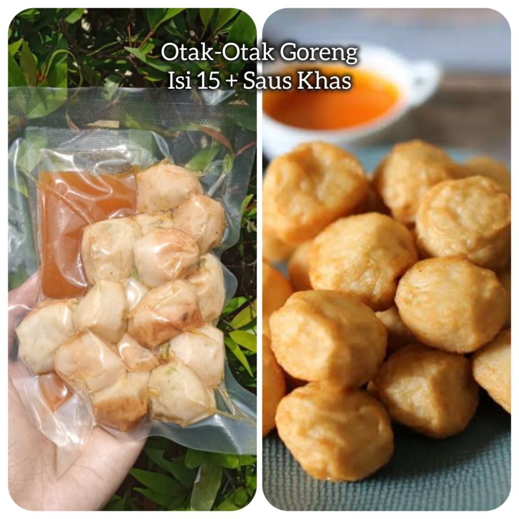 

OTAK-OTAK GORENG ISI 15 Bonus Cuko merah Frozen Food Halal