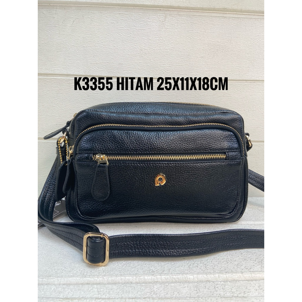 k3355 tas Papillon bahan kulit asli original