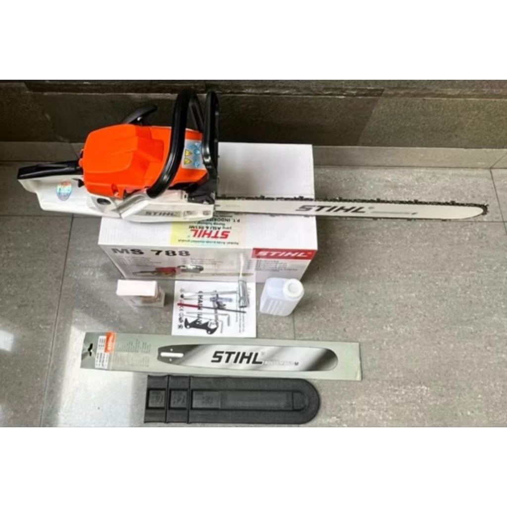 Stihl MS 788 Mesin Chainsaw 22inc Gergaji Mesin 22" Laser Bar Baja Berkualitas