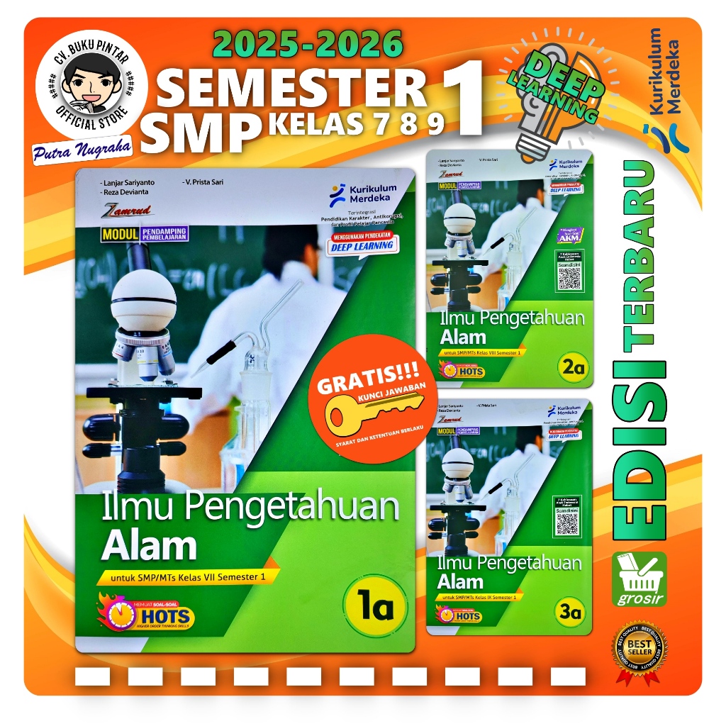 

Lks IPA ILMU PENGETAHUAN ALAM SMP KELAS 7 8 9 SEMESTER 1 2025-2026 KURIKULUM MERDEKA Deep Learning | Zamrud PUTRA NUGRAHA