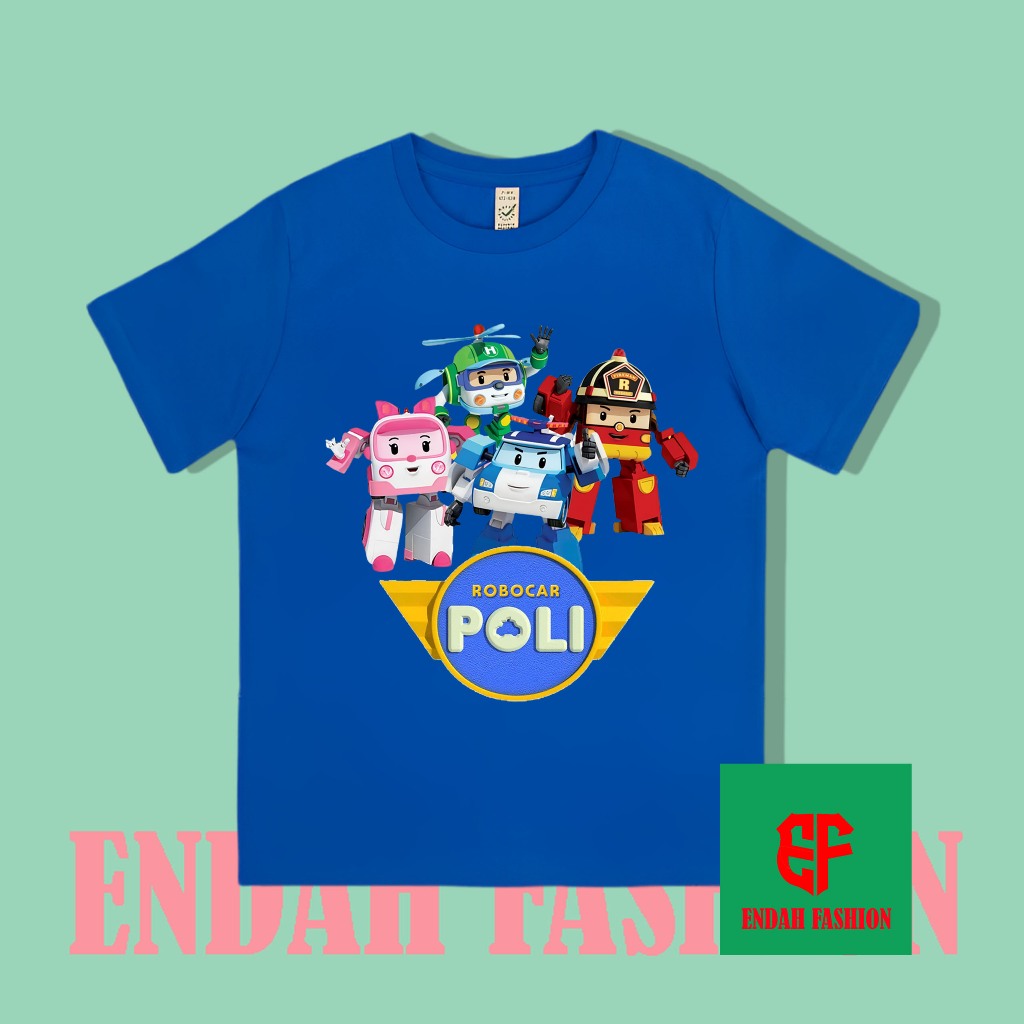 BAJU ANAK KAOS ANAK ROBOCAR POLI