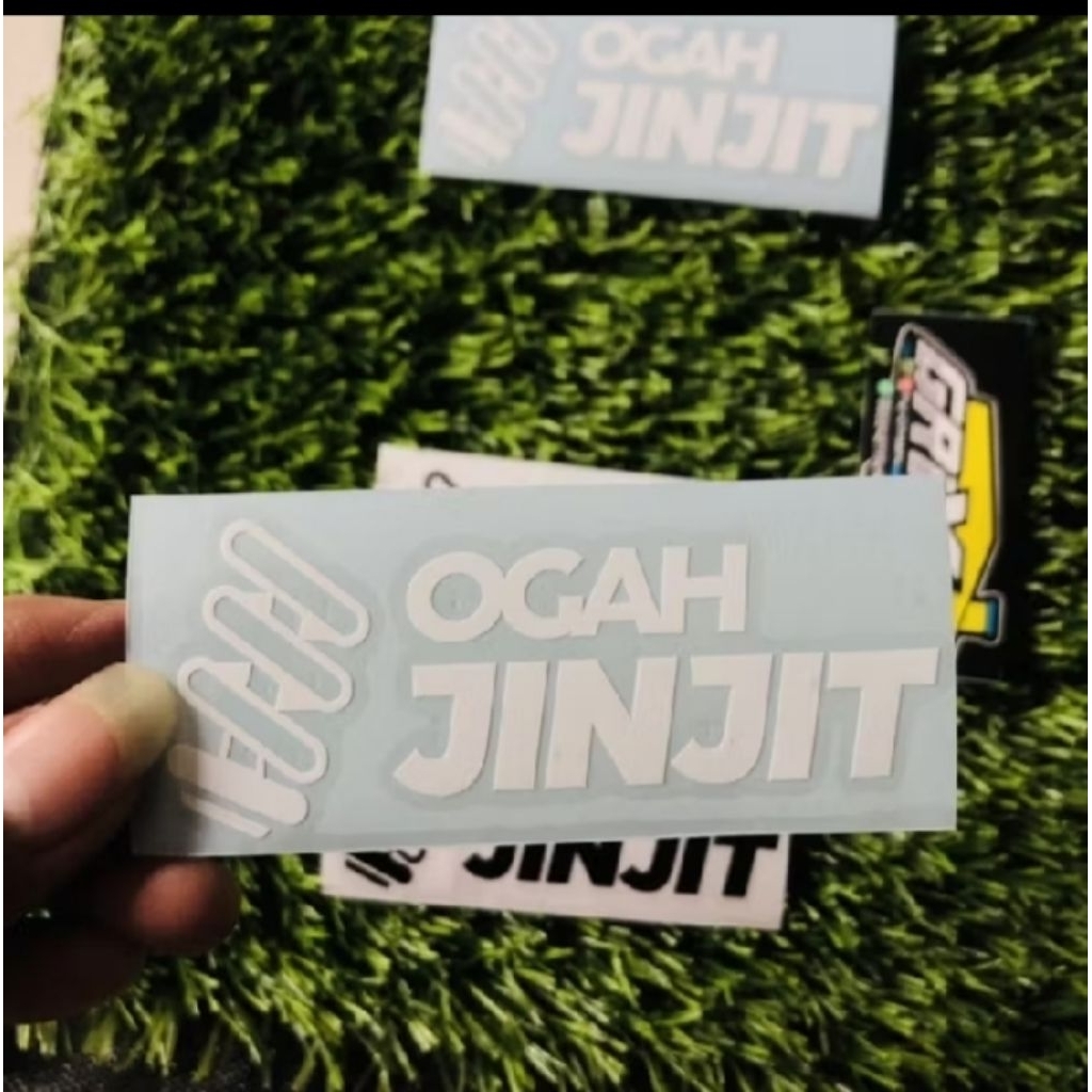 Stiker OGAH JINJIT sticker cutting
