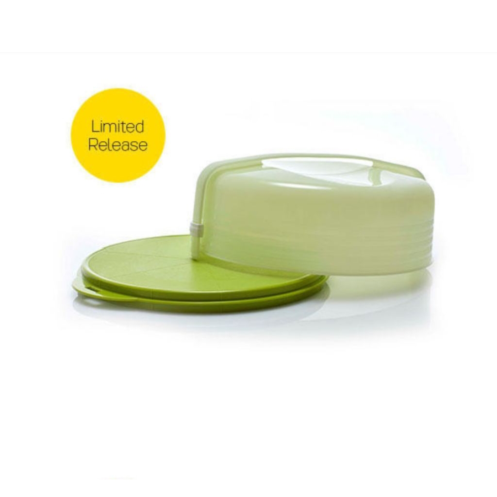 Cake taker round tupperware / tempat kue tupperware