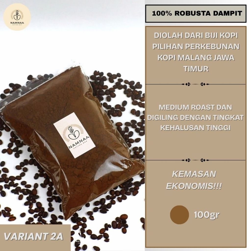 

KOPI ROBUSTA DAMPIT | SPESIAL KOPI TUBRUK RASA ISTIMEWA | KEMASAN 100GR