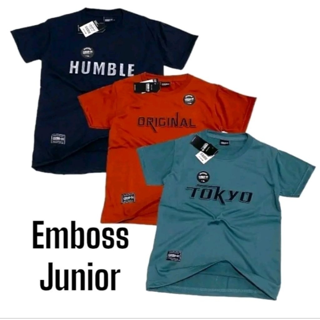 Kaos Embos Anak Anak / pakaian Anak Anak / Kaos Timbul