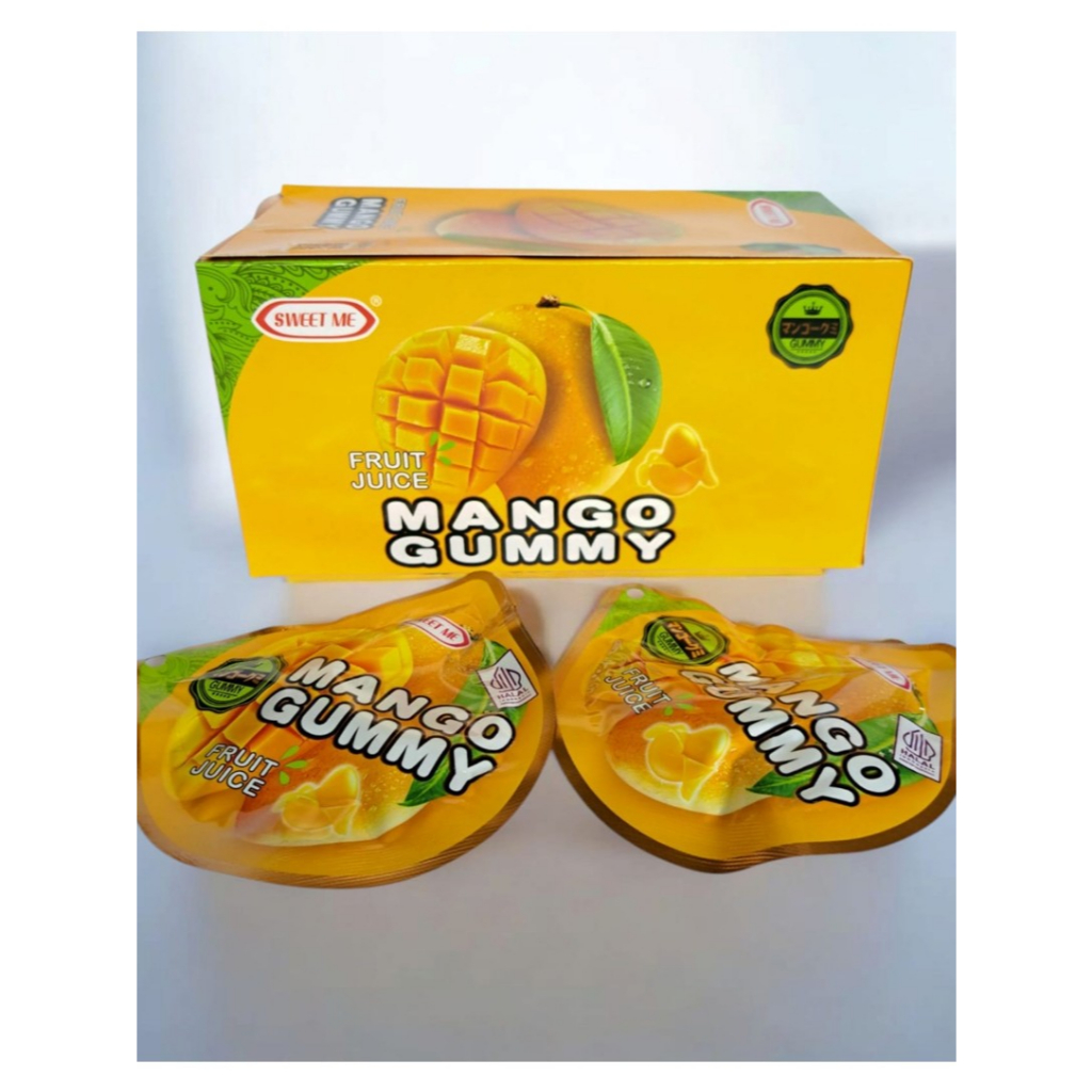 

sweet me manggo gummy permen lunak kupas 1 box isi 30 pcs