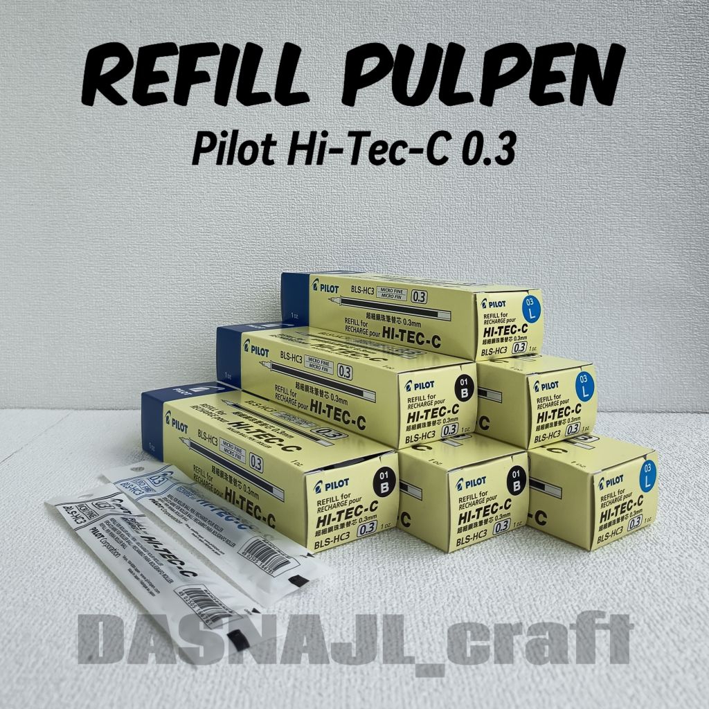 

( 1 pcs ) Refill Pulpen Hi Tec C 0.3 Pilot Isi Hitec C Isi Hi Tech 0.3