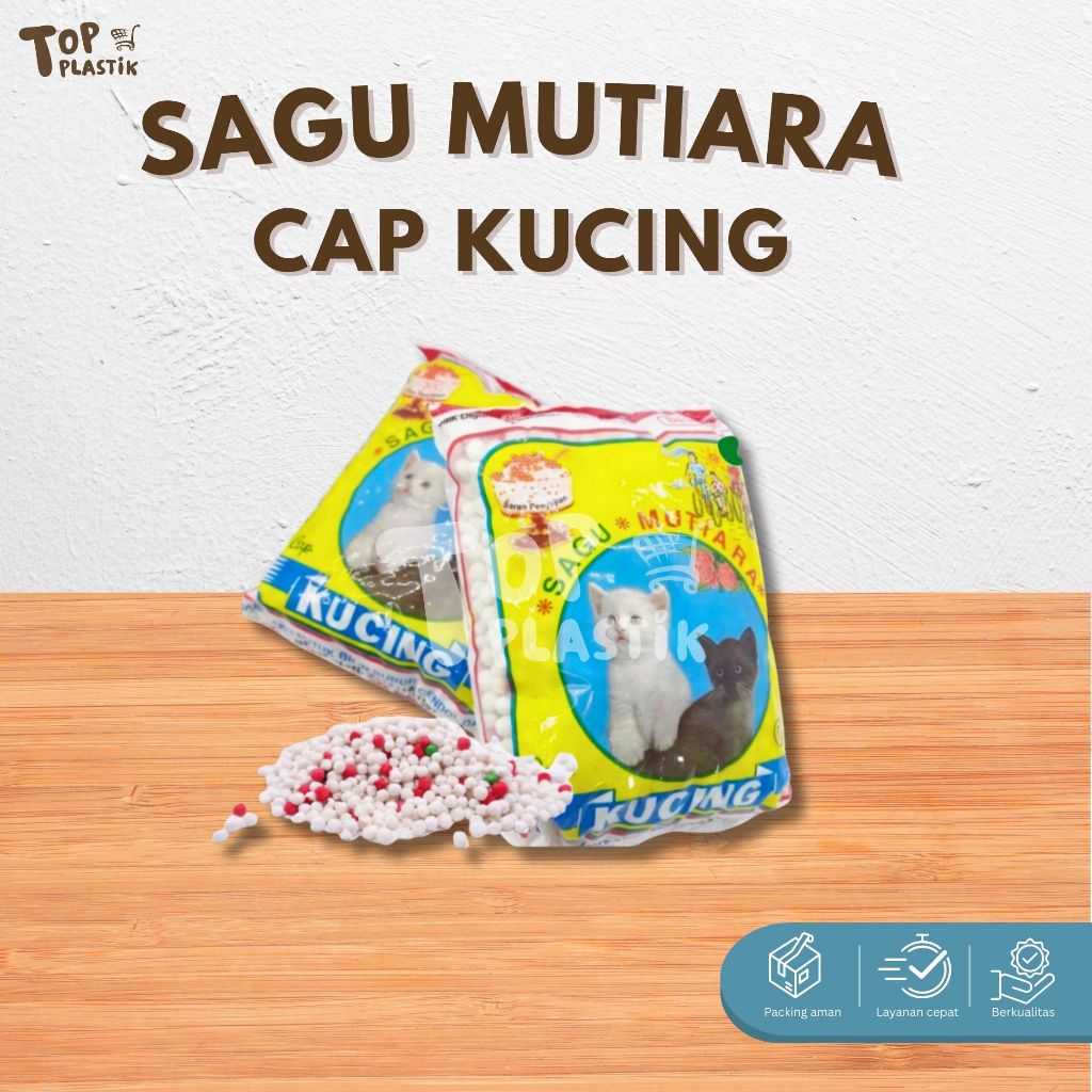 

Sagu Mutiara cap Kucing 100gr