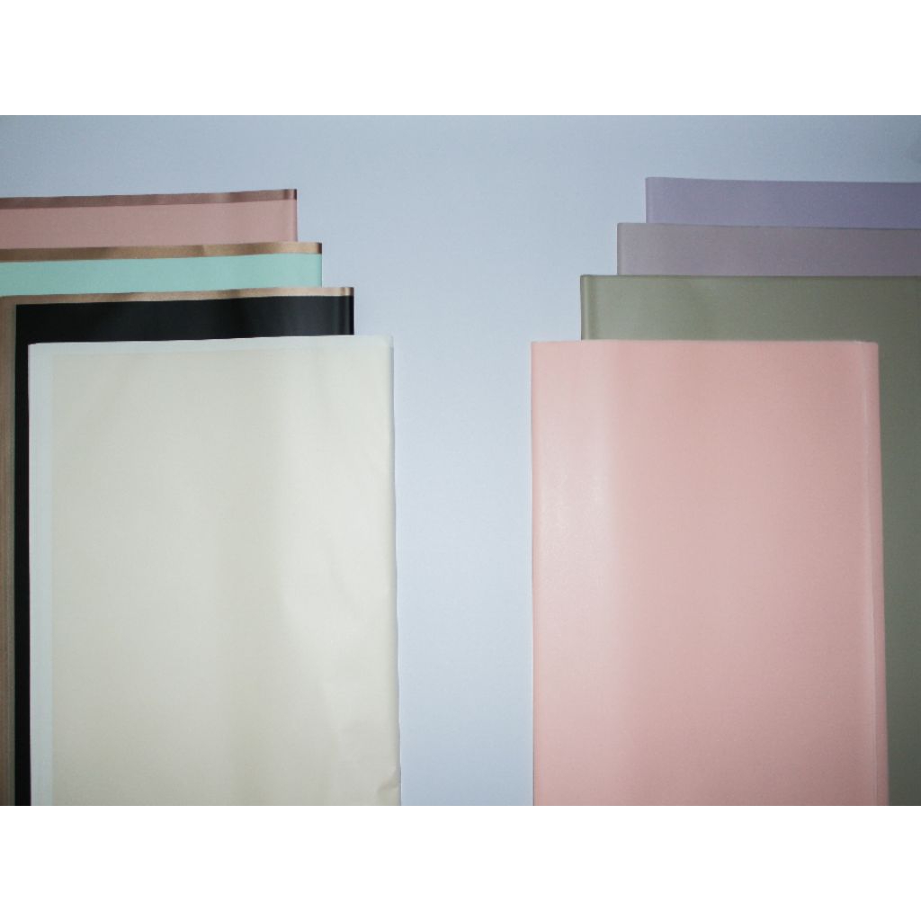 

flower wrapping / kertas buket kertas cellophane list gold dan plan