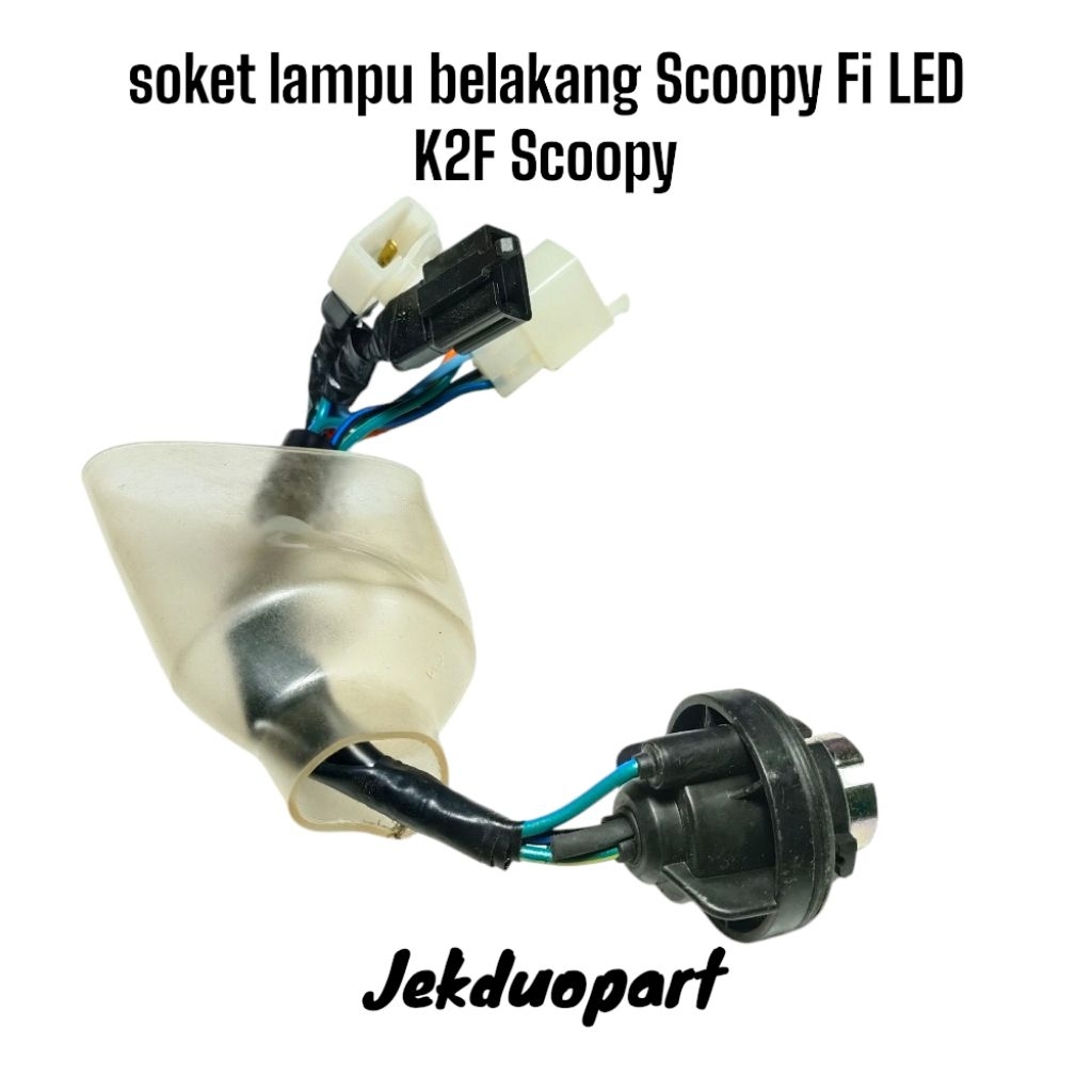 Socket lampu stop soket lampu belakang Scoopy Fi LED K2F Scoopy donat original 
