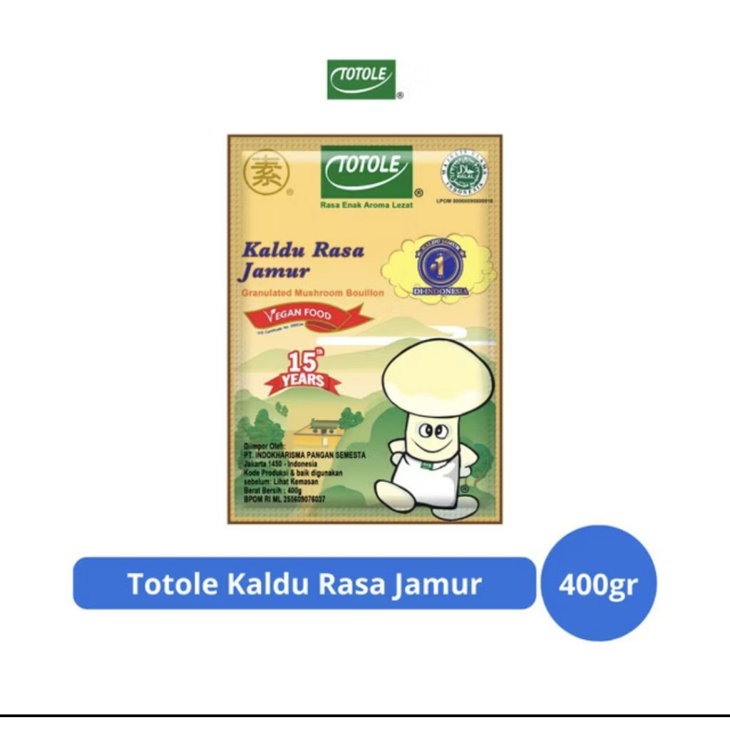 

Totole Kaldu Jamur Pack 400 gr