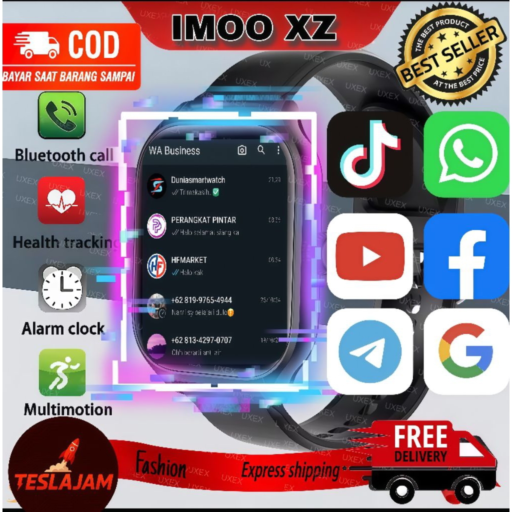 Harga Special Jam Tangan Android Murah Aimo xz 52 Jam tangan smartwatch monitor walpaper smartwatch 