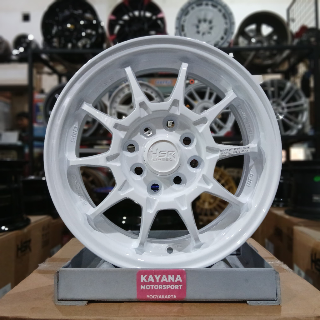 Velg Racing R14 HSR Boroko Srd Velg Mobil Avanza, Brio, Agya, Sigra, Calya, Xenia, Velg Pnp Ban Stan