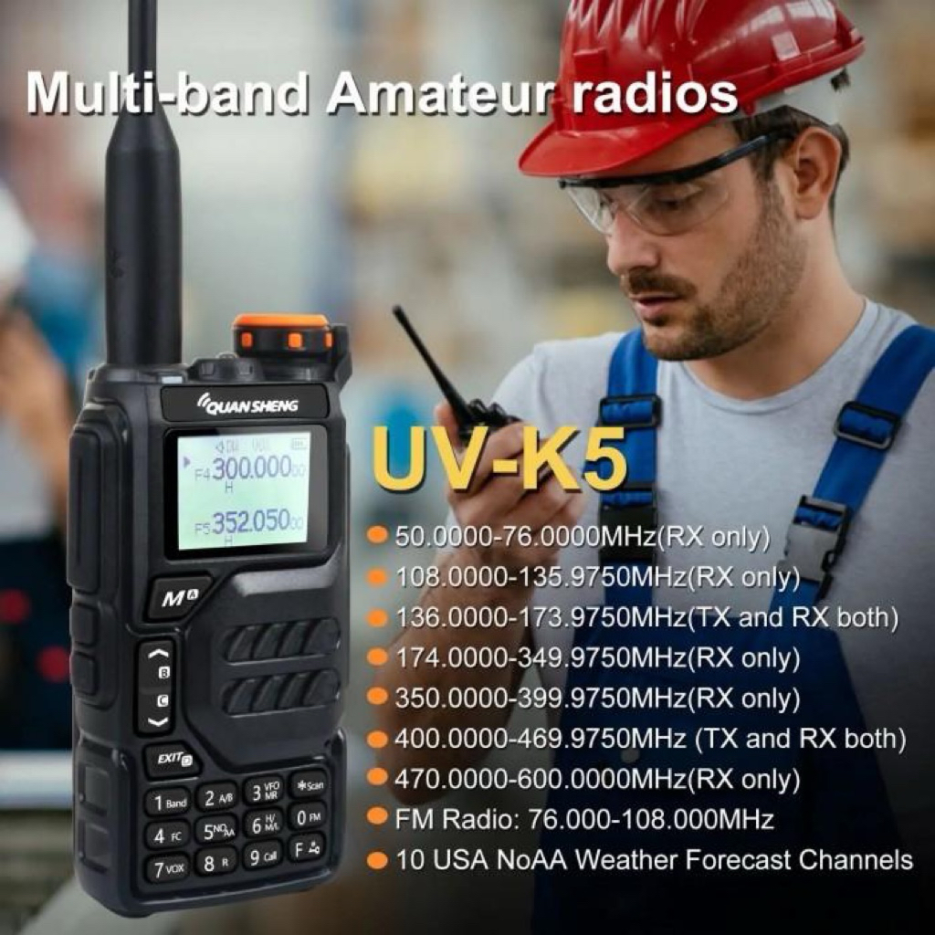 HT walkie talkie quansheng uv-k5 dualband radio ht