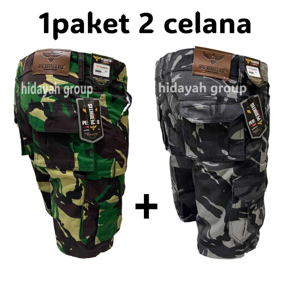Celana Cargo Pendek Loreng Army Celana Pria Dewasa