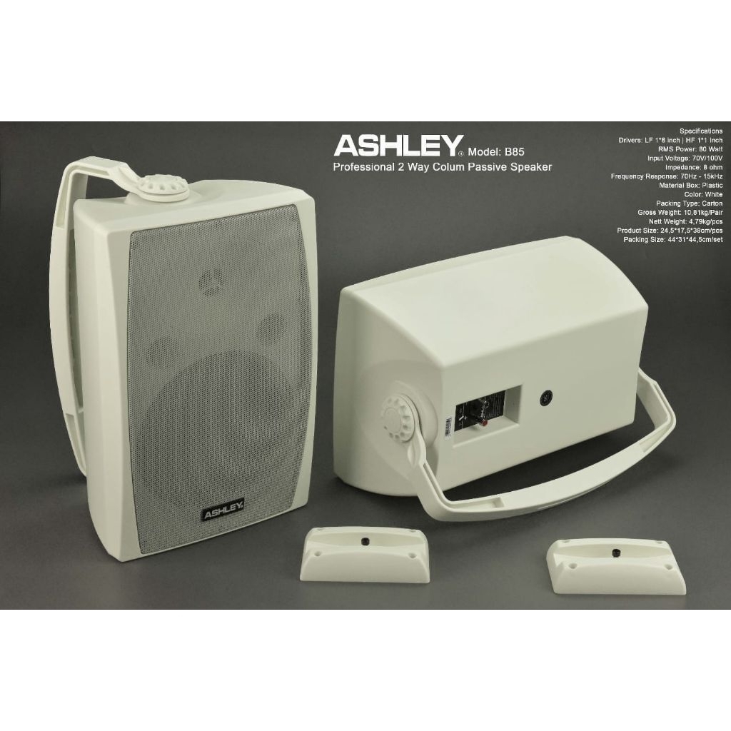 Wall Speaker / Speaker Dinding Pasif 8 Inch Ashley B85 / Ashley B 85