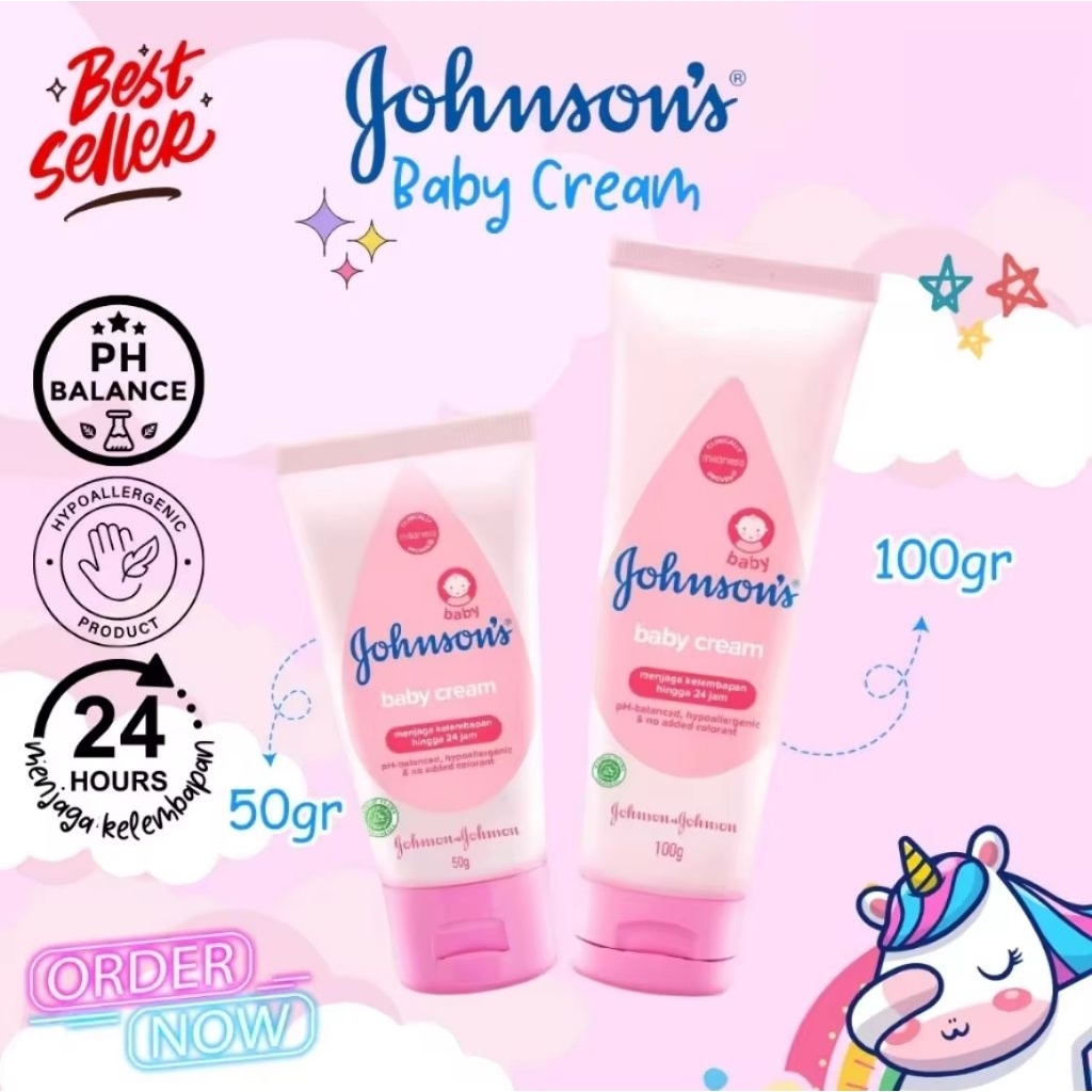 JOHNSON'S baby cream 50 gr | 100 gr - baby cream johnson's