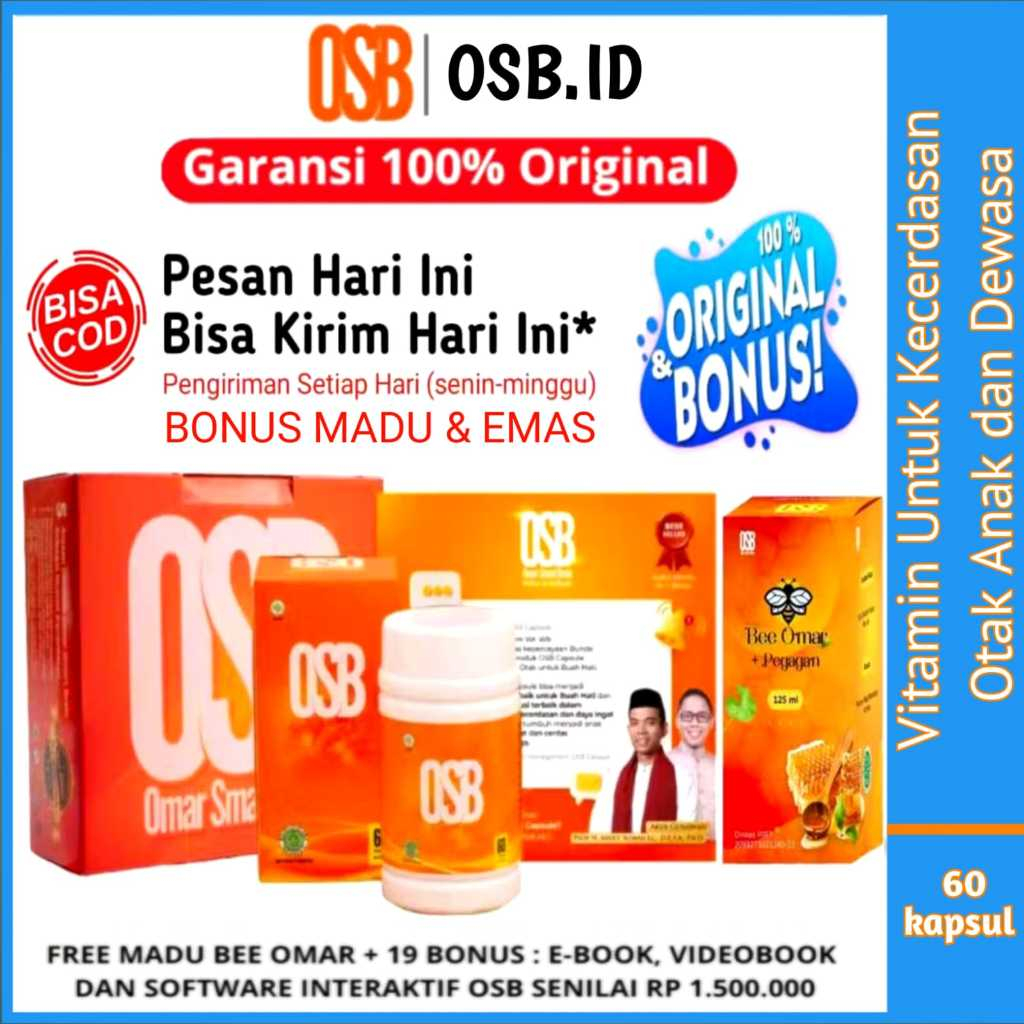 Vitamin Otak OSB Untuk Anak dan Dewasa 100% Asli