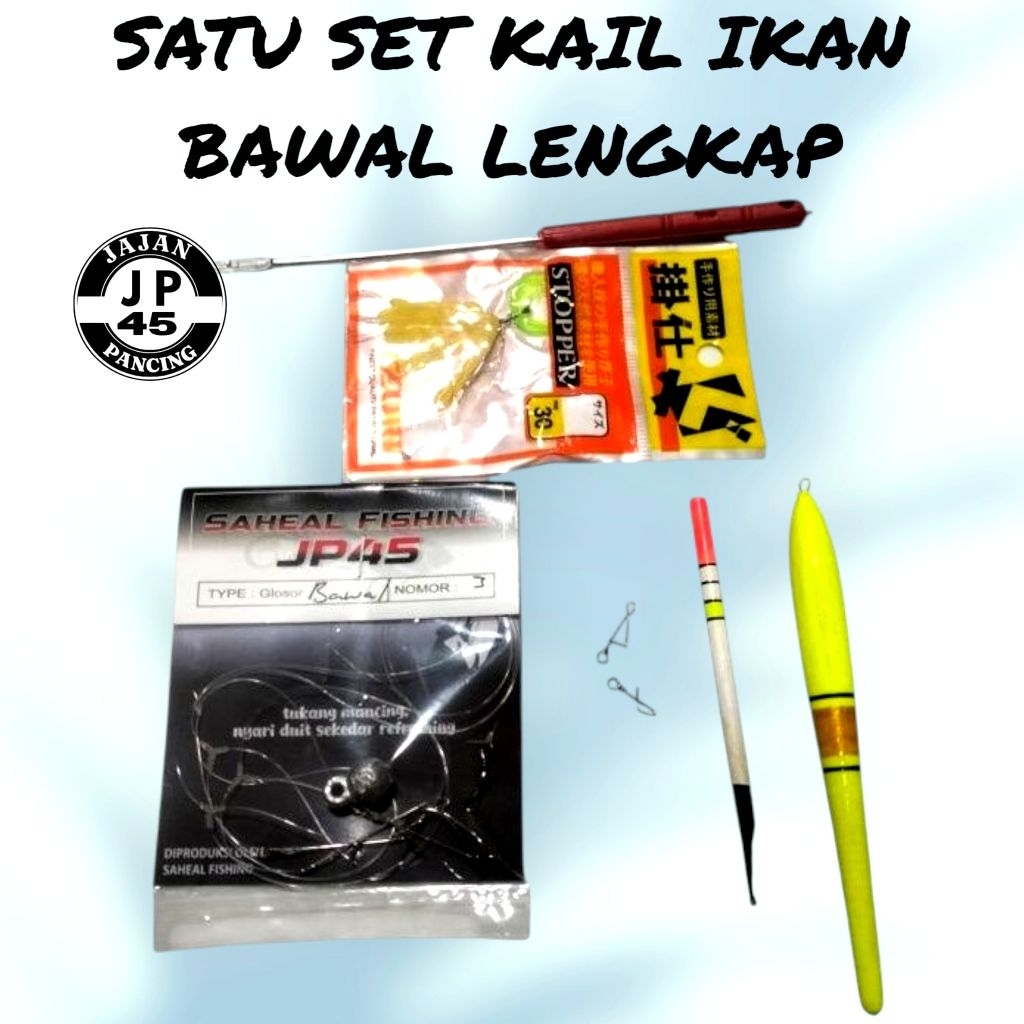 Full Set Paket Perlengkapan Alat Pancing Ikan Mas_Mujair_Nila_Lele_Bawal Siap Pakai