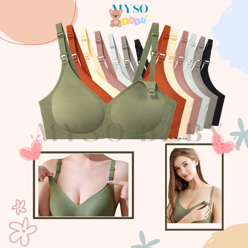 KODE E28A Bra Menyusui Seamless Tanpa Kawat Seamless Nursing Bra Maternity Bra Bh Hamil BH menyusui 