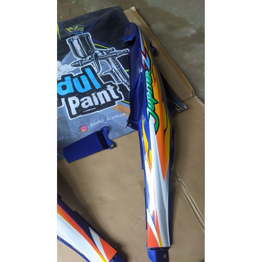 Cover body belakang Jupiter z lama warna biru ori