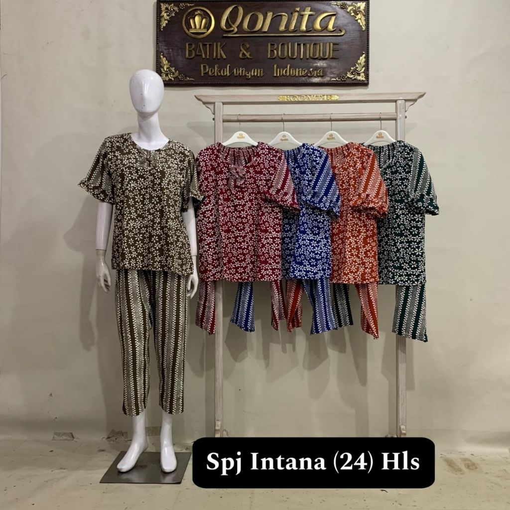 {Ld 104 Cm} Daster Qonita Batik Pekalongan ll Spj Intana (24) Hls